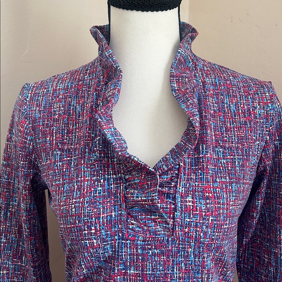 J.McLaughlin Durham Ruffle Top. - Picture 3 of 8